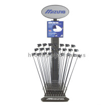 Qualität Outdoor Sport Produkte Einzelhandel Freistehende Eisen Golf Club Halter Display Rack